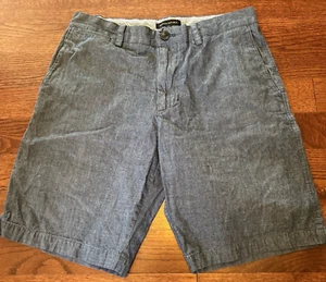 Banana Republic Shorts Men's Size 32 Blue Chambray Denim 100% Cotton - Picture 1 of 8