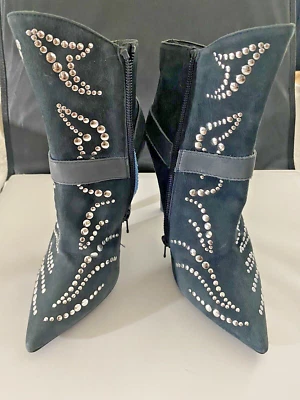 Botines Spazio Moda Scarpa con ojal plateado talla 6,5 Foto 1 de 4