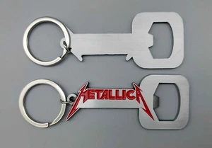 METALLICA-LOGO ABRIDOR DE BOTELLAS/LLAVERO METAL-TINTA ROJA-aleación de zinc grabada en relieve - Imagen 1 de 1