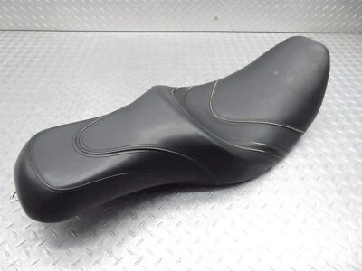 Harley-Davidson Road King 2002 CVO FLHRSEI Danny gris almohadilla de asiento doble delantero trasero Foto 1 de 4