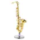 1:6 Scale Dollhouse Miniature Saxophone Musical Instrument Accessories Alloy