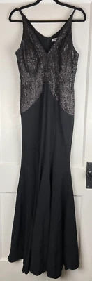 Vestido Dress the Population Mujer Pequeño Marlene Lentejuelas Trompeta Vestido Evento Ajustado Foto 1 de 4