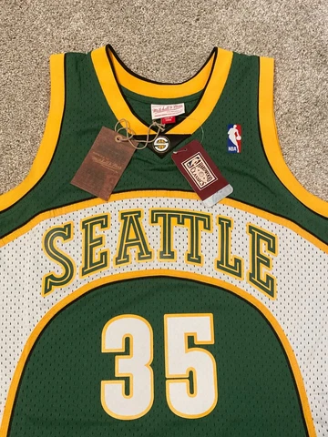 Mitchell & Ness NBA Kevin Durant Seattle Sonics Retro Throwback Green Jersey NWT Cover