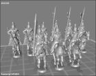 15 Piedmontese Heavy Cavalry Lancers X24 3D Printed Black Powder