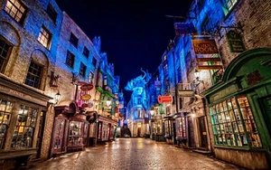 Harry Potter Diagon Alley Poster Print A5, A4, A3, A2, A1, A0 - Picture 1 of 3