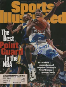 Terrell Brandon Cleveland Cavaliers SIGNED 2/10/97 Sports Illustrated COA! - Picture 1 of 1