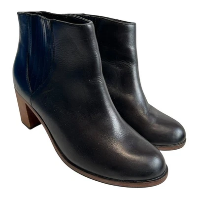 Wolverine 1000 Mile Samantha Pleet Arc boots black leather womens 8 block heels - Image 1 of 4