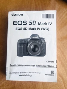 Canon eos 5D Mark IV Original Cámara Manual de Instrucciones En Español - Imagen 1 de 6