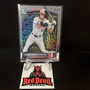 2025 Bowman Chrome Mega Box Walker Jenkins Mojo Refractor Card - Picture 1 of 2