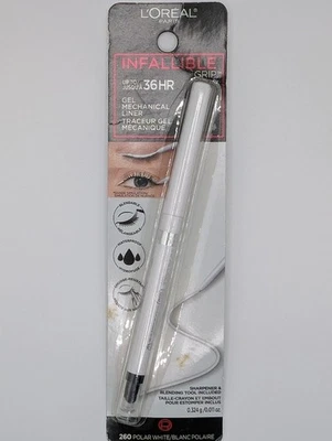 L'Oreal Paris Infallible Grip Mechanical Gel Makeup Eyeliner Polar White - Image 1 of 2