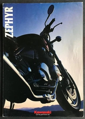 KAWASAKI ZEPHYR ZR550-B MOTORCYCLE Sales Brochure c1995 #P/N 99949-1029 ALL-E - Image 1 of 2