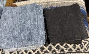 Denim Blue Jean Fabric Squares 5.5” Sq Lot 65 Rag Quilt 95 (30 Black 5.25-5.5) - Picture 1 of 3
