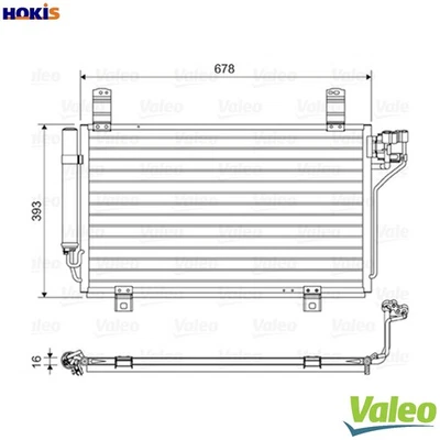 CONDENSER AIR CONDITIONING 814048 FOR MAZDA PEY7/PEY6 2.0L SHY4/SHY1 2.2L 4cyl - Image 1 of 4