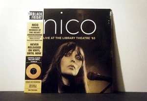 NICO LP Live at The Library Theatre 1983 Culture Factory RE Yellow vinyl SEALED! - Imagen 1 de 2