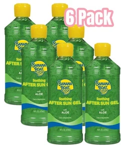 Banana Boat Soothing After Sun Gel with Aloe Vera 16oz Each bottle 6 Pack - Picture 1 of 5