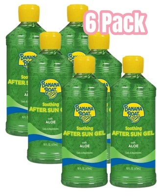 Banana Boat Soothing After Sun Gel with Aloe Vera 16oz Each bottle 6 Pack - Image 1 of 4