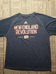 Adidas New England Revolution Climalite Shirt MLS Soccer Blue/Red Men's Large  - Picture 1 of 7