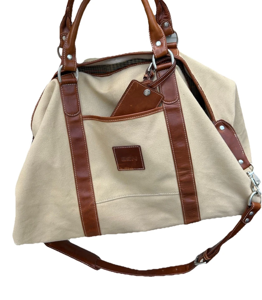 Bolso de Lona Barrington Weekender Lona Cuero Marrón Foto 1 de 4