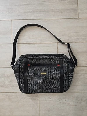 American Flyer Carry-On Travel Bag w adjustable Shoulder Strap Gray/Black Tweed - Image 1 of 4