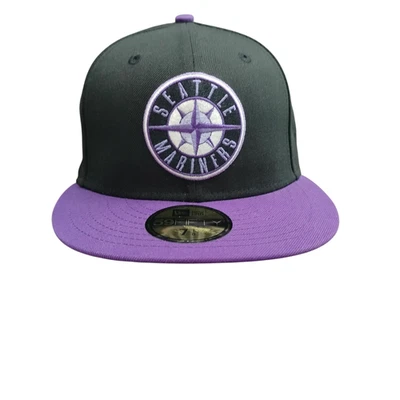 Seattle Mariners Hat Cap Fitted Mens 7 1/8 MLB Baseball 59FIFTY All-Star New Era - Image 1 of 4