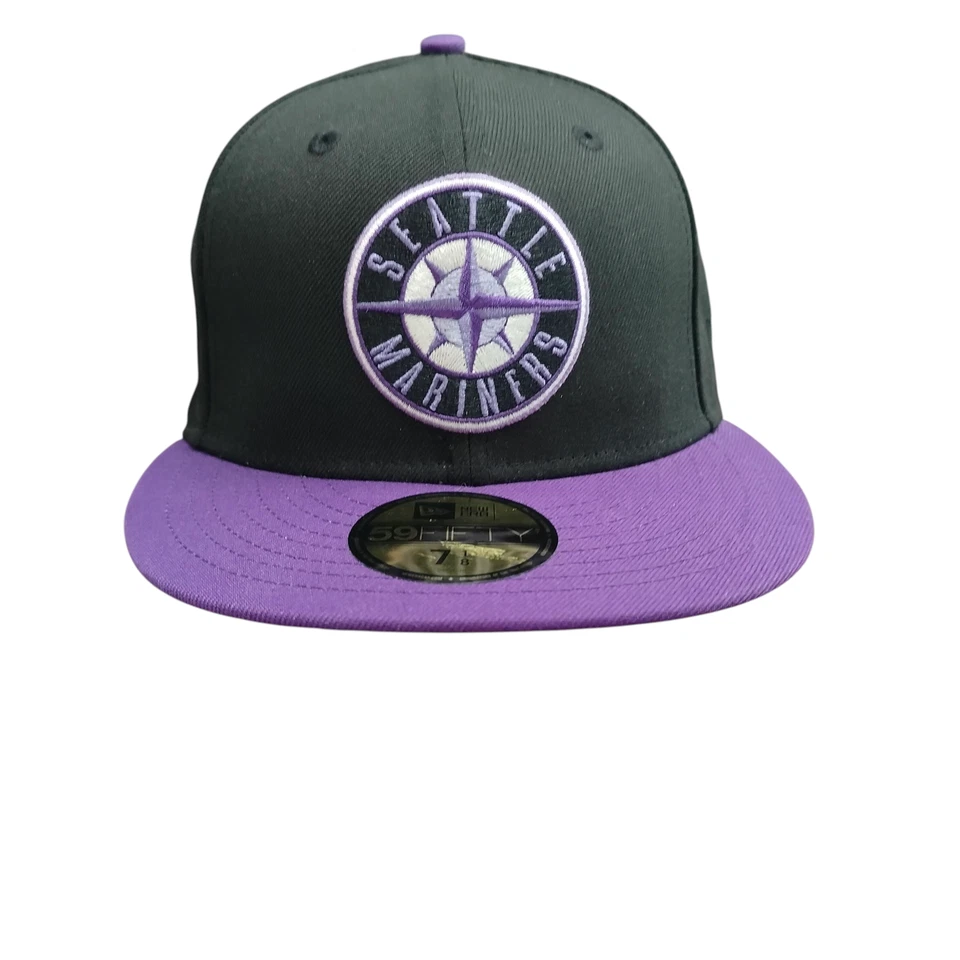 Seattle Mariners Hat Cap Fitted Mens 7 1/8 MLB Baseball 59FIFTY All-Star New Era - Image 1 of 4