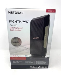 NEW - Netgear Nighthawk CM1200 DOCSIS 3.1 Cable Modem – Multi-Gig Speed - Photo 1/3