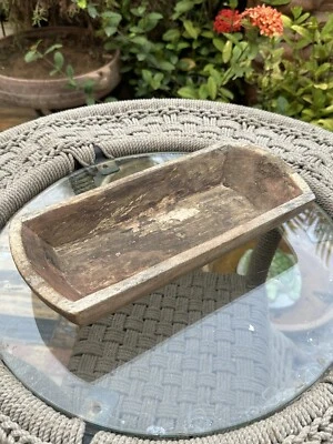 Frutero de madera antiguo de colección hecho a mano hermosa forma Foto 1 de 4