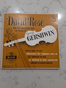 DAVID ROSE & HIS ORCHESTRA - PLAY THE MUSIC OF GEORGE GERSHWIN MGM EP 2-45 - Picture 1 of 6