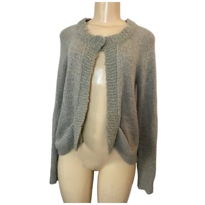 Cárdigan abierto verde tejido lana Anthropologie HWR suéter pequeño casa de hadas Foto 1 de 4