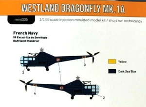 1/144 Helicopter: Westland Dragonfly  MK1A [France Navy] #mini335 : MINIWING - Picture 1 of 2