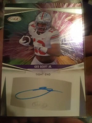 2025 SAGE Low Series Autograph Auto Silver Gee Scott Jr Ohio State - Image 1 of 2