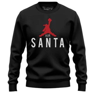 Air Santa Christmas Sweatshirt - Ho Ho Hops! Funny Festive Design, Unisex Printe - Picture 1 of 47