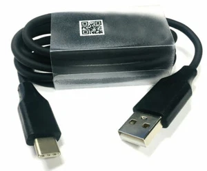 USB-C to USB-A Data Cable 3 Feet Black - Picture 1 of 2