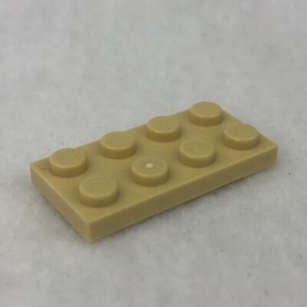LEGO 3020 Tan Plate 2 x 4 (x1)