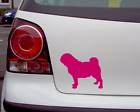 Samunshi Mops Hunde Aufkleber Autoaufkleber Sticker