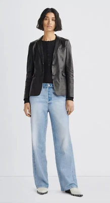 $250 Rag & Bone Miramar Wide Leg Jeans/Pants in Tulip sz S - Image 1 of 4