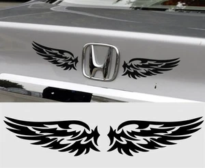 Car Decals Angel Wing Feather Flames Motorcycle Vinyl Side Rear Stickers CN63 - Imagen 1 de 4