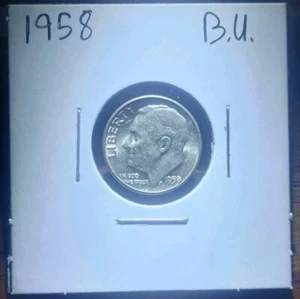 1958 P Roosevelt Dime Key Date Silver - UNC MS BU - Picture 1 of 3