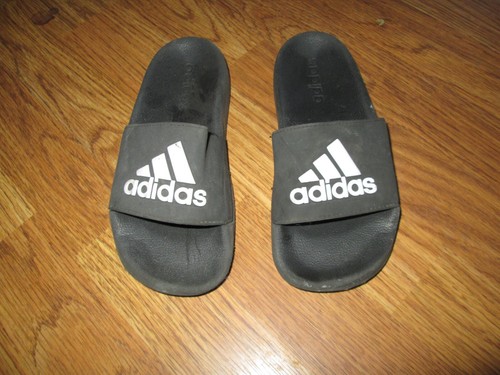 ADIDAS slides sandali scarpe slip on taglia 2 ragazzo