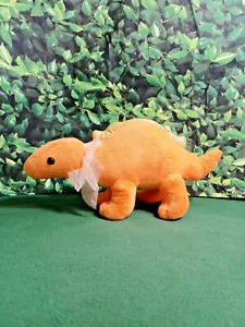 Stegosaurus Dinosaurier Plüschtier Stofftier 14 Zoll orange gelb Glitzer Dino Steggy - Bild 1 von 12
