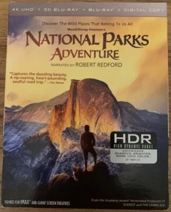 National Parks Adventure (4k Ultra HD + 3D Bluray) w/ Slipcover  New-watched 1X - Picture 1 of 3