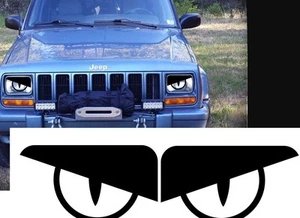 87-96 Fits Wrangler YJ BAD BOY Comanche Cherokee Angry Eyes Snake Decal Fun 4X4 - Picture 1 of 12