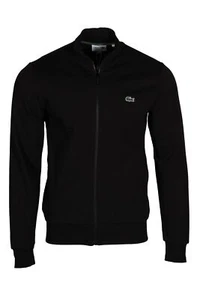 Sudadera con cremallera polar de ajuste regular para hombre Lacoste en negro SH9622-51 031 - Imagen 1 de 3
