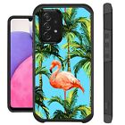 FUSION Case For Samsung Galaxy A03S/A13/A33 Hybrid Phone Cover FLAMINGO TREE
