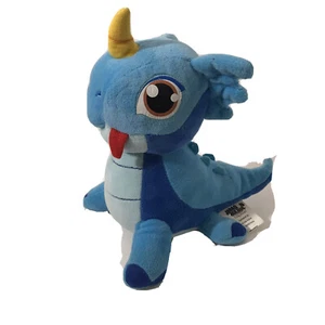Peluche Dragon Mania Legends Gameloft 9"" raro azul bebé dragón de agua - Imagen 1 de 6