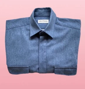 Retro Van Heusen 'The Master Shirtmaker' Long Sleeve Shirt Overshirt M P2P:22.5” - Picture 1 of 8