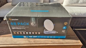 48-pack! Ensenior 6-inch LED Recessed Ceiling Lights - NEW in box - Picture 1 of 7