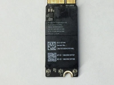 Apple MacBook Pro A1398 15.4" 2015 A1502 13.3" 2015 BlueTooth WiFI Card 653-0194 - Image 1 of 2