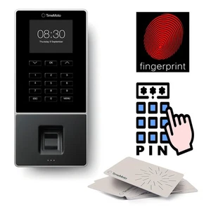 TimeMoto TM–626 Orologio dell'ora dei dipendenti (impronta digitale/badge RFID/PIN) fino a 200 utenti - Foto 1 di 7