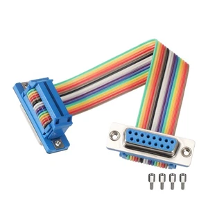 1 Stück IDC Rainbow Kabel DB15 Buchse auf DB15 Buchse 3,9 Zoll Länge - Bild 1 von 5